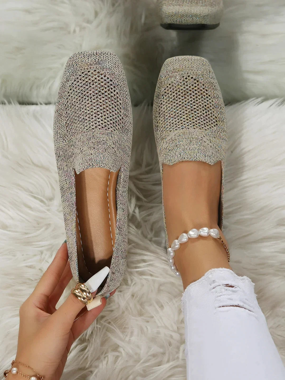 Heidi-Mode | Damen Rutschsichere Schuhe mit Flacher Sohle Sarah