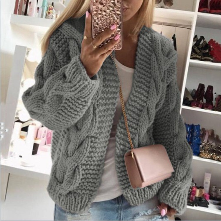 Heidi-Mode | Strickjacke mit Zopfmuster