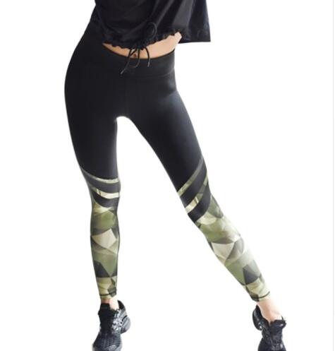 Samantha | Camouflage Streifen Leggings