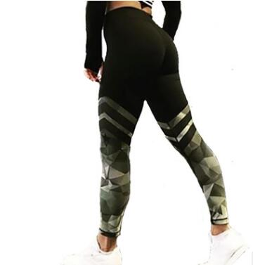 Samantha | Camouflage Streifen Leggings