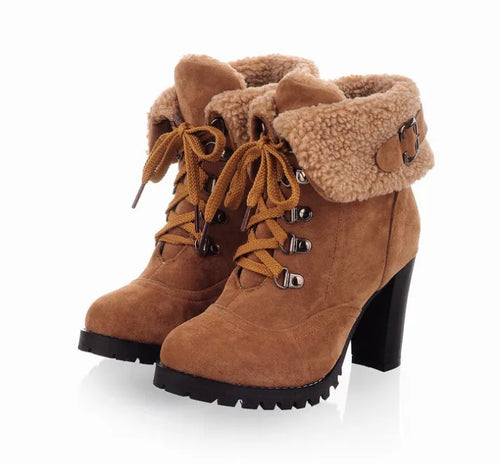 Heidi-Mode | Winterstiefel mit Absatz – Stylisch und Warm