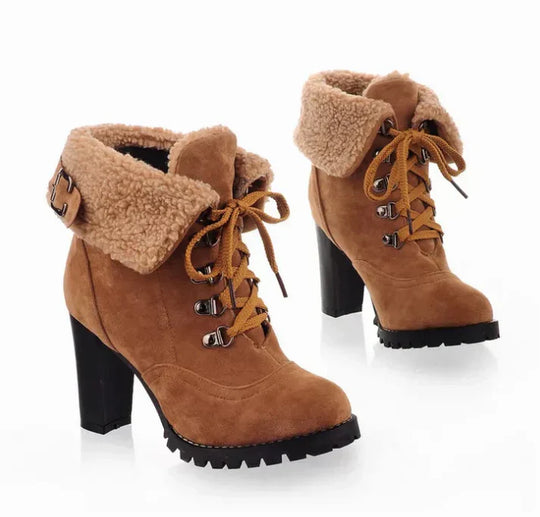 Heidi-Mode | Winterstiefel mit Absatz – Stylisch und Warm