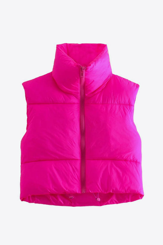 Heidi-Mode | Zip-Up Drawstring Puffer Weste