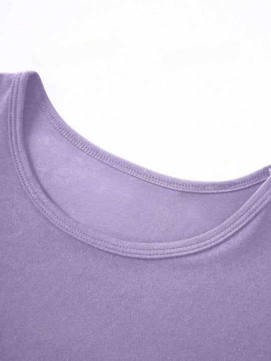 Heidi-Mode | Rundhalsausschnitt Kurzarm T-Shirt