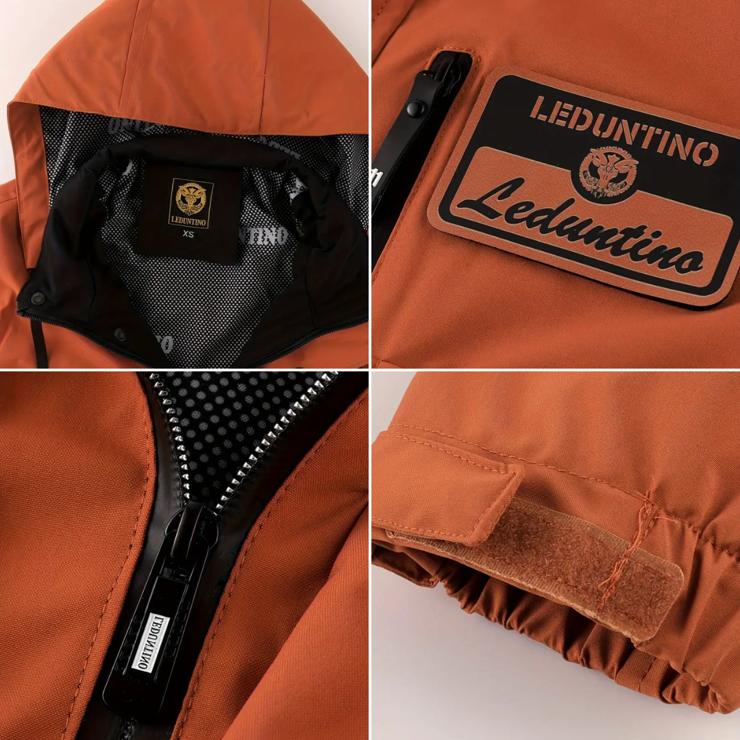 Heidi-Mode | Herren Outdoor-Jacke gepolstert mit abnehmbarer Kapuze