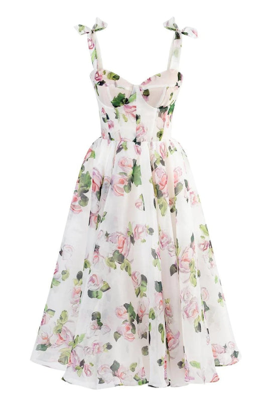 Florale Midi-Kleid