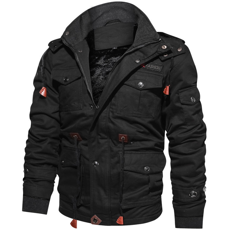 Herren Multifunktionale Outdoor-Jacke im lässigen Design mit warmem Innenfutter Heidi-Mode