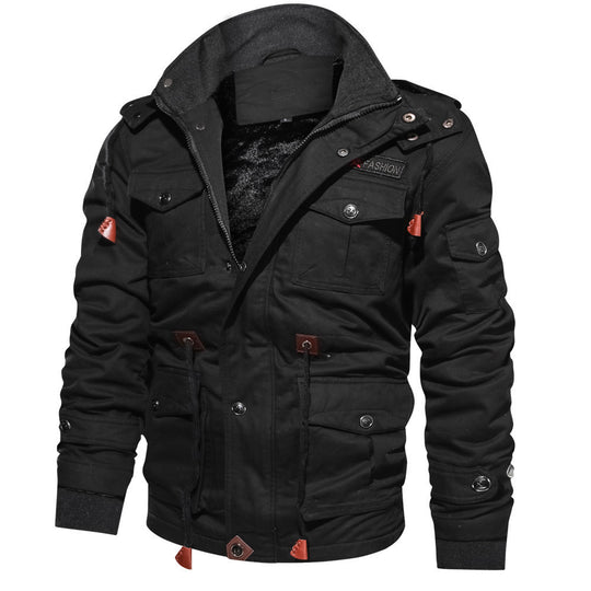Herren Multifunktionale Outdoor-Jacke im lässigen Design mit warmem Innenfutter Heidi-Mode