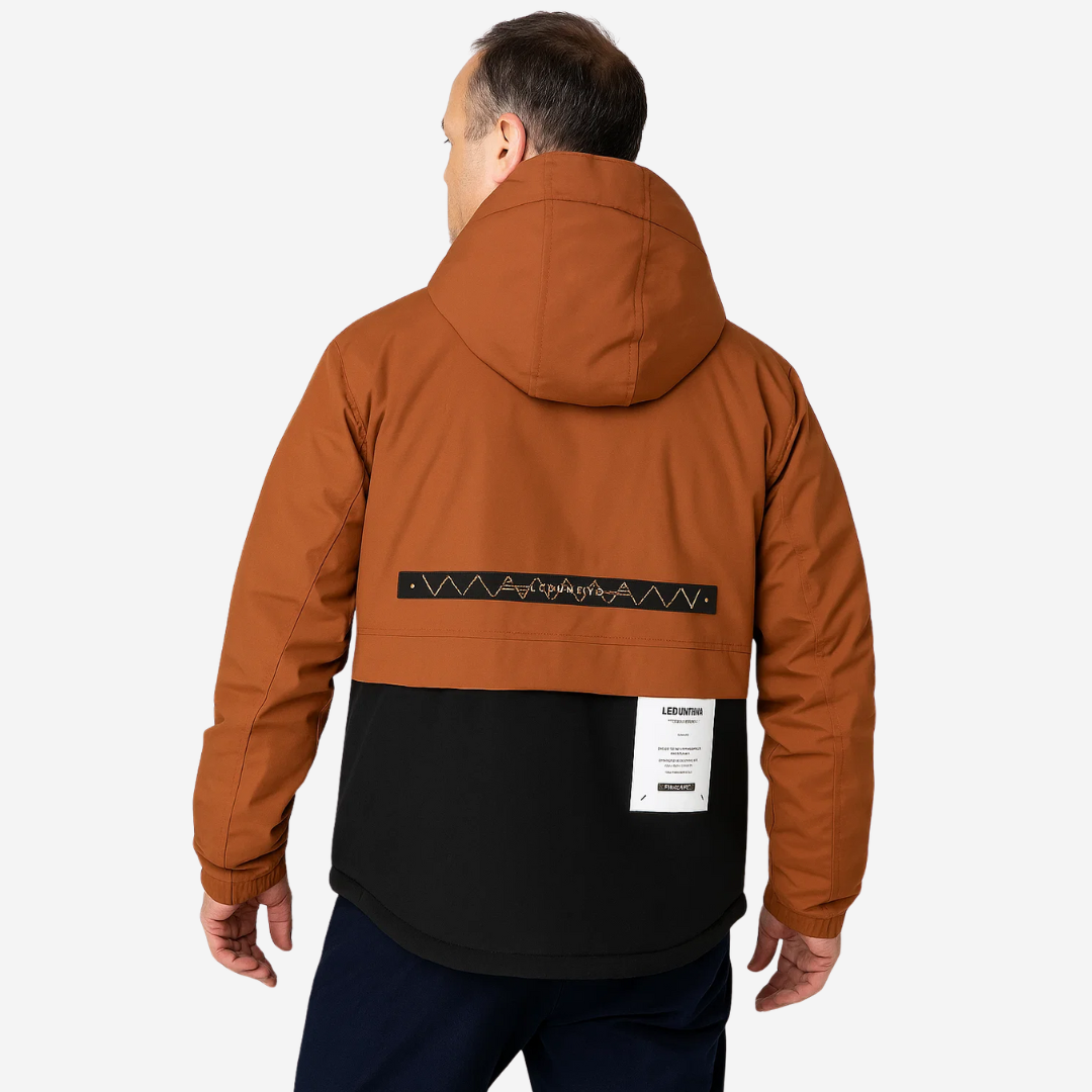 Heidi-Mode | Herren Outdoor-Jacke gepolstert mit abnehmbarer Kapuze