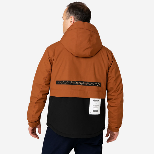Heidi-Mode | Herren Outdoor-Jacke gepolstert mit abnehmbarer Kapuze