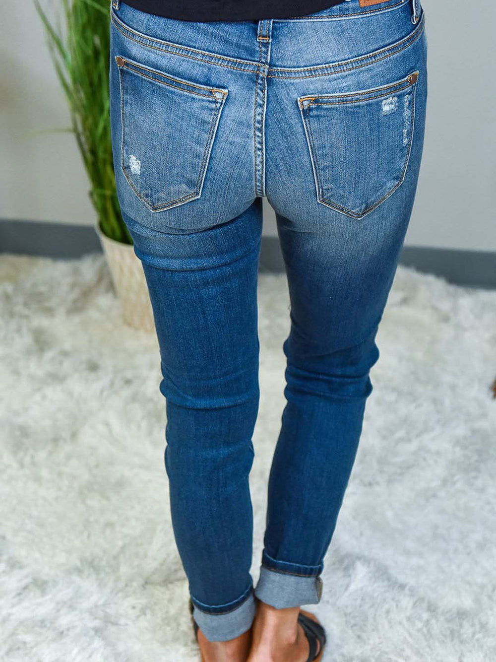 Heidi-Mode | Schlank Leopard Patch Revnet Jeans