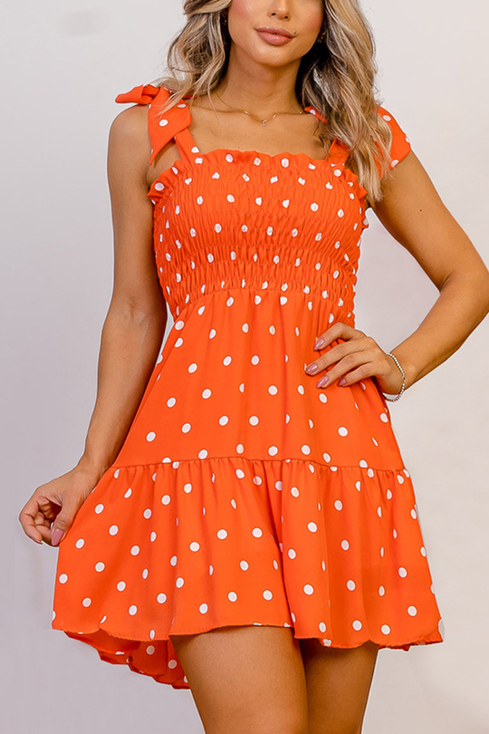 Heidi-Mode | Depend on You Polka Dot Print Mini Kleid