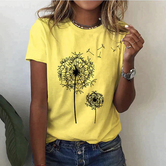 Heidi-Mode | T-Shirt mit Kurzarm Bedruckt Lässig