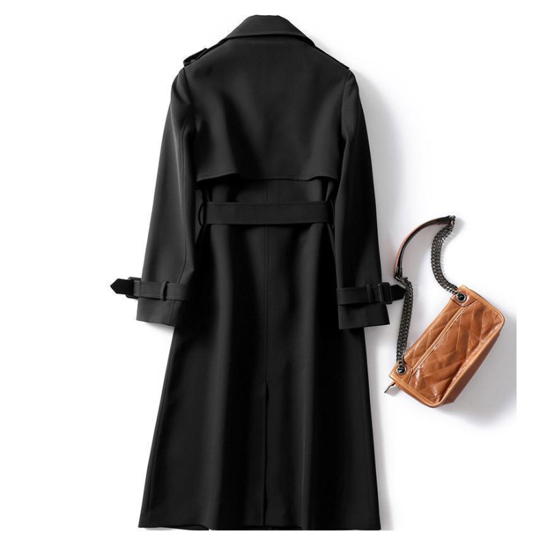 Heidi-Mode | Klassischer Langer Trenchcoat für Frauen Stilvoller Trenchcoat Damen