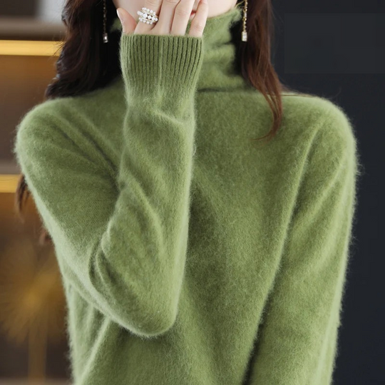 Heidi-Mode | Cashmere Pullover Damen Weicher Rollkragenpullover, Warm & Luxuriöses Design