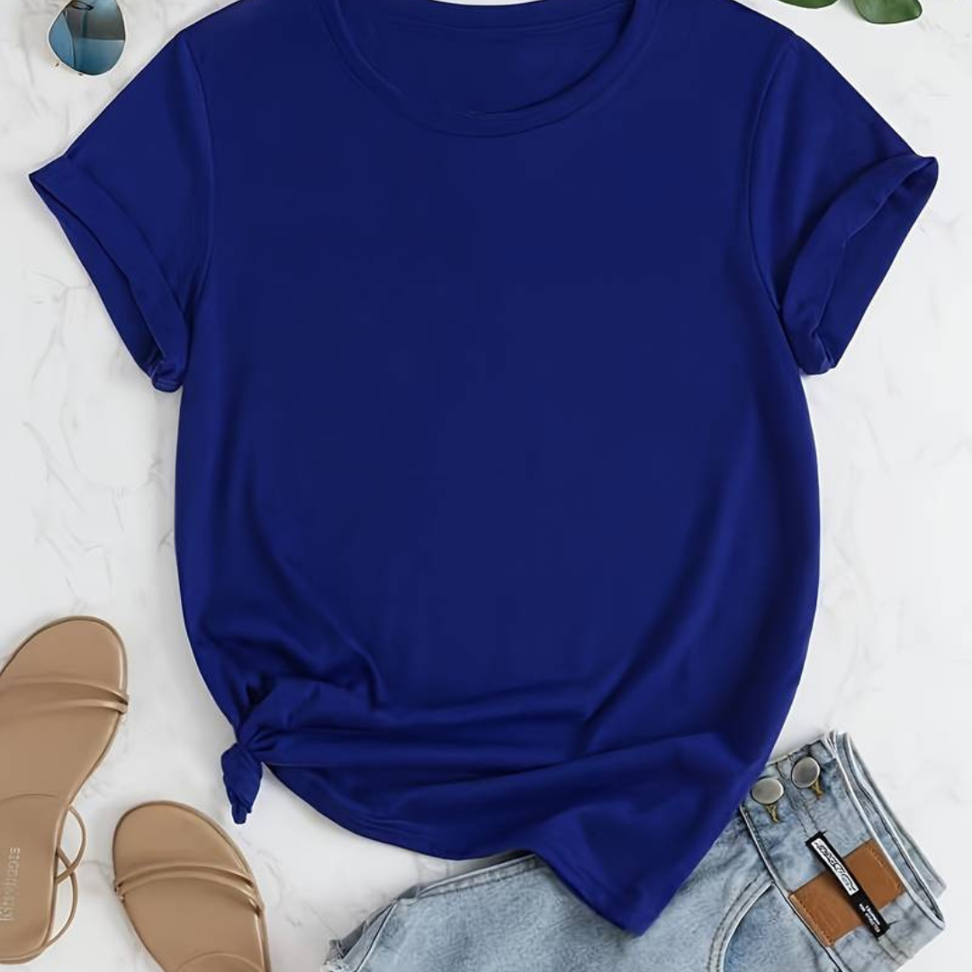 Heidi-Mode | Damen Bequem T-Shirt Rundhals