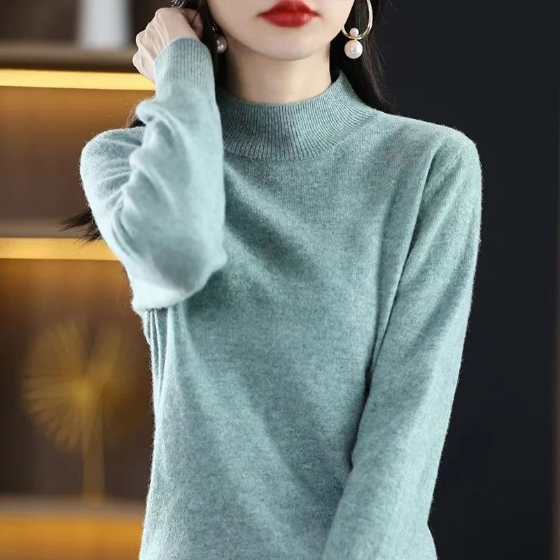 Heidi-Mode | Kaschmir Pullover Damen Hoher Kragen, Weich & Zeitloses Design