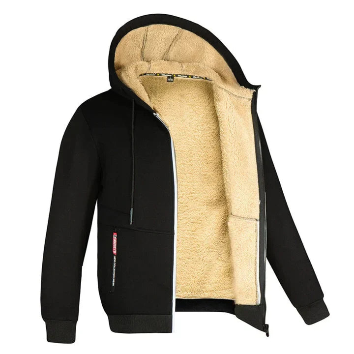 Heidi-Moden - Lässiger und Stilvoller Herbst Zip-Up Hoodie mit Fleece-Jacke für Männer