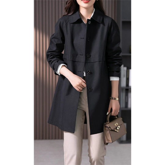 Modischer Trenchcoat Jacke Tailliert Damen