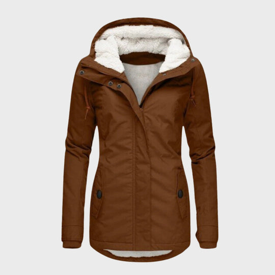 Heidi-Mode | Neuer Falten Baumwollmantel mit Kapuze