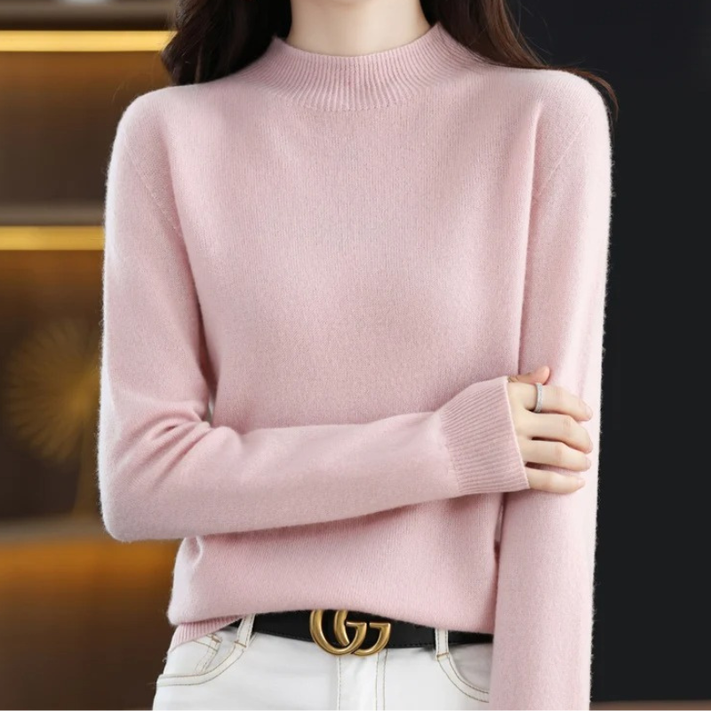 Heidi-Mode | Damen Rollkragenpullover Klassische Weiche Strickware Warm und Elegant Rollkragenpullover Damen