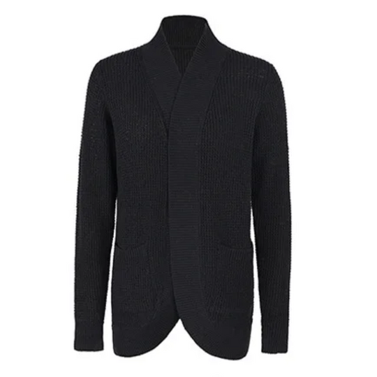 Heidi-Mode | Lange Westen Damen Offene Vorderseite Strickjacke mit Taschen