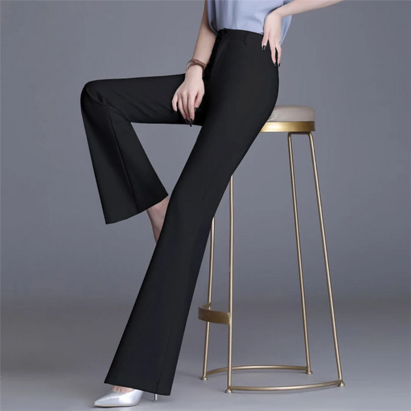 Heidi-Mode | Elegante Enganliegende Hohe Taille Flared Hosen