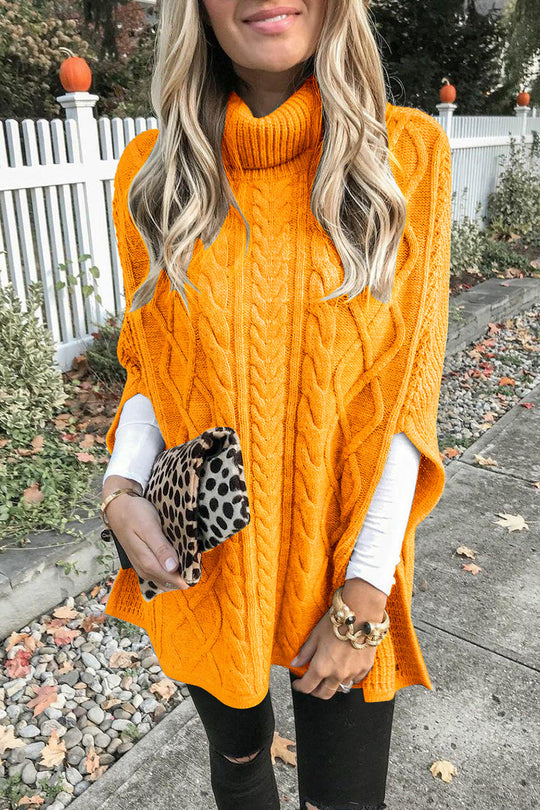 Heidi-Mode | Mode Casual Uni Pullover Rollkragenpullover - 7 Farben