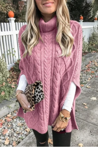 Heidi-Mode | Mode Casual Uni Pullover Rollkragenpullover - 7 Farben