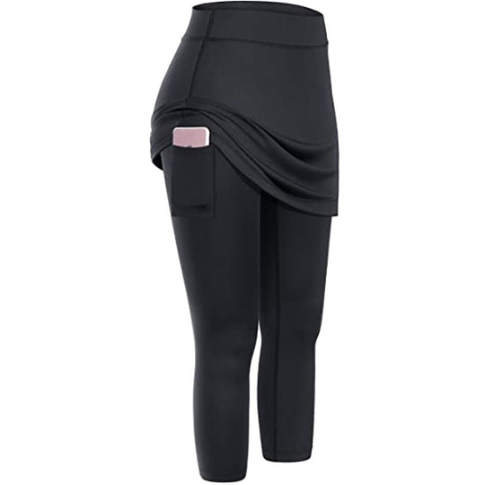 Heidi-Mode | Sportliche Tennis Leggings Rock mit Taschen