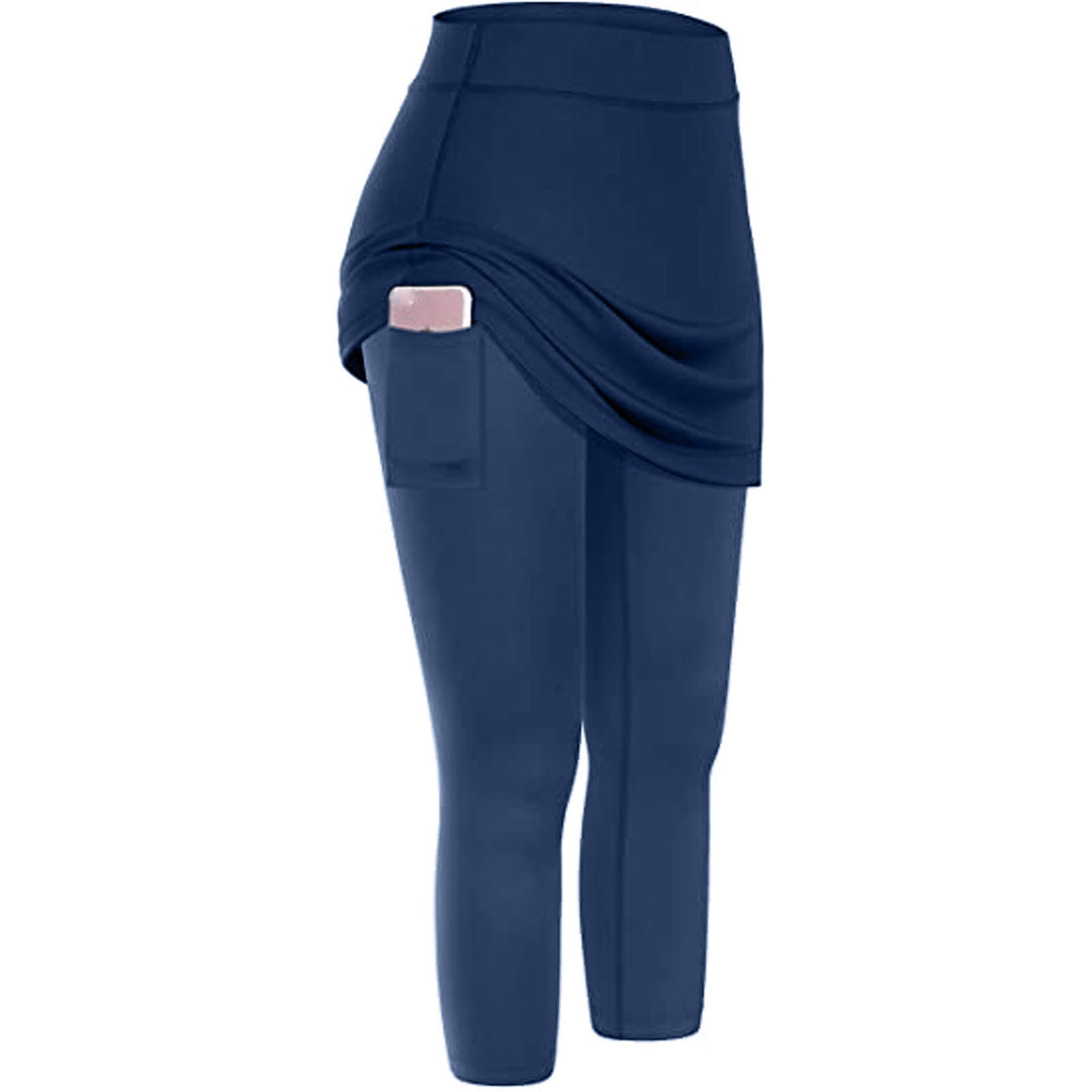 Heidi-Mode | Sportliche Tennis Leggings Rock mit Taschen