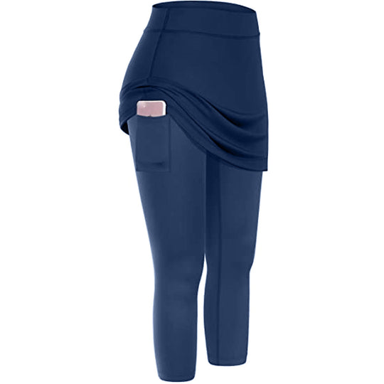 Heidi-Mode | Sportliche Tennis Leggings Rock mit Taschen
