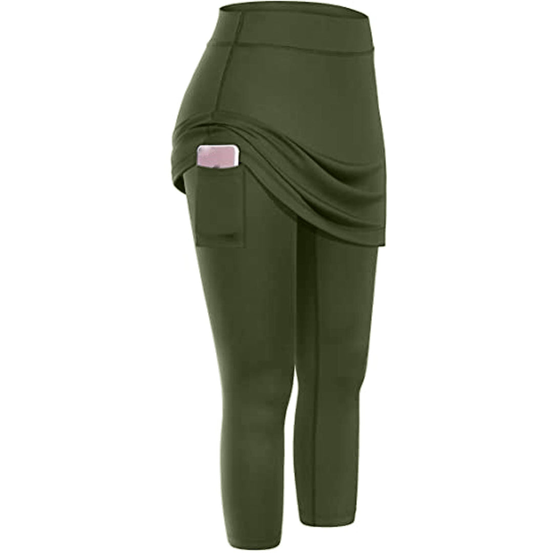 Heidi-Mode | Sportliche Tennis Leggings Rock mit Taschen