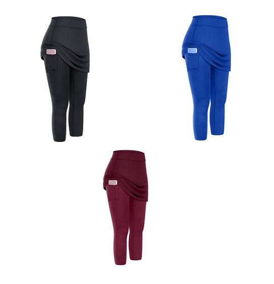 Heidi-Mode | Sportliche Tennis Leggings Rock mit Taschen