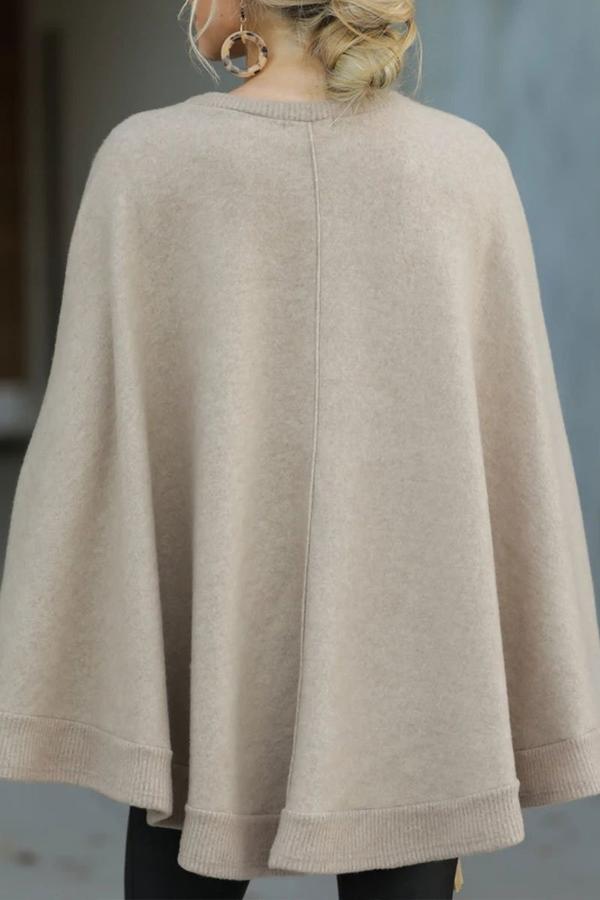 Heidi-Mode | Lässige Einfarbige Pullover O-Ausschnitt Pullover - 5 Farben