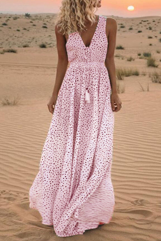 Heidi-Mode | Roben mit V-Ausschnitt und Sehr Trendigen Bohemian-Punkten