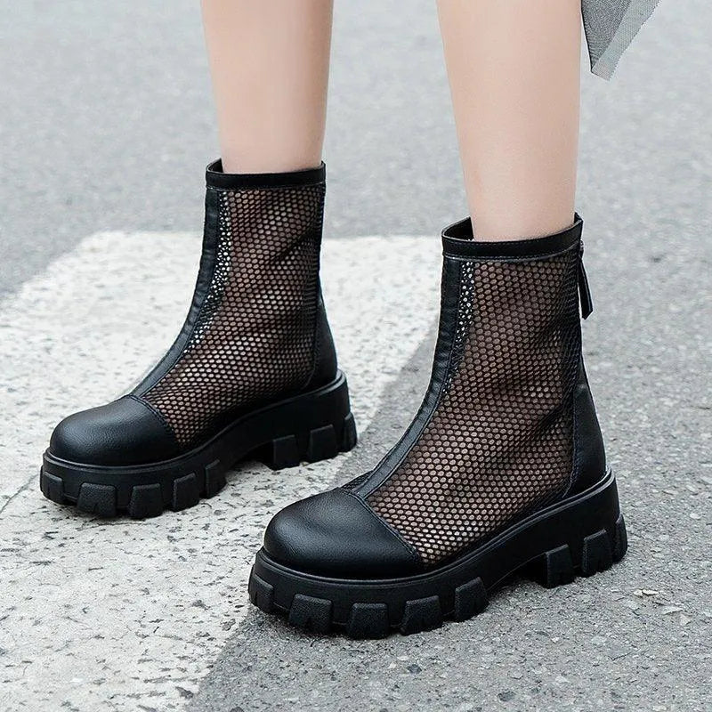 Heidi-Mode | Sommerstiefel mit Mesh
