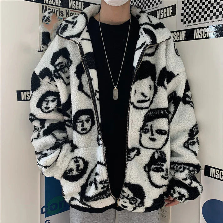 Heidi-Mode | Winterjacke mit Cartoonprint