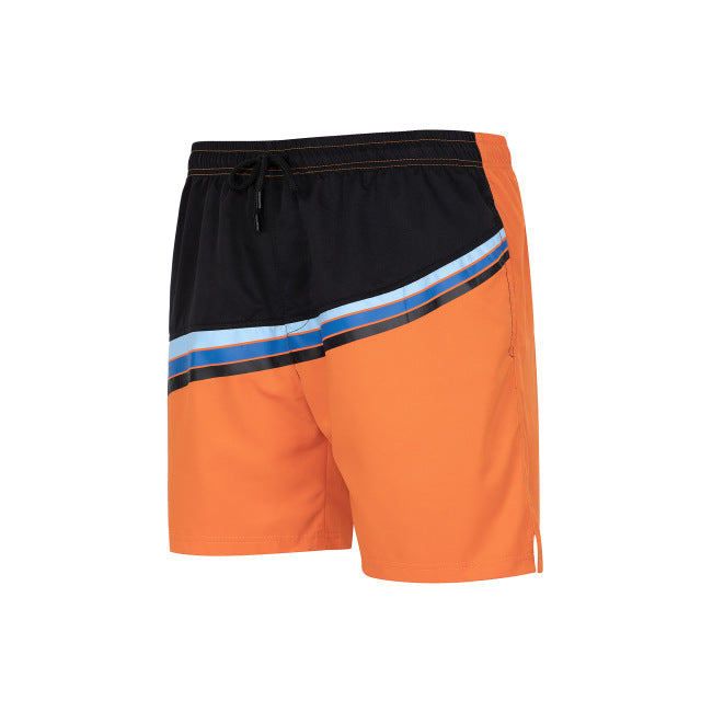 Matthew | Gestreifte Herren Shorts Casual Patchwork Trunks Beach Board