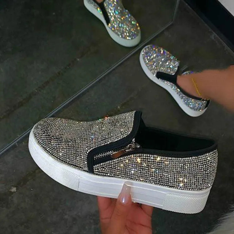 Heidi-Mode | Sneaker Damen mit Strass – Eleganz und Brillanz für Jeden Anlass