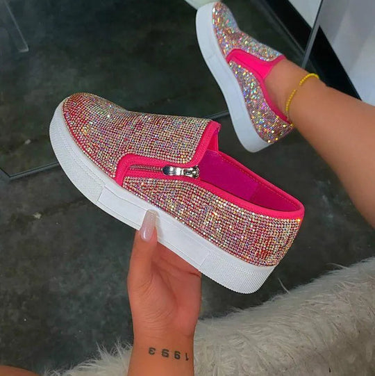 Heidi-Mode | Sneaker Damen mit Strass – Eleganz und Brillanz für Jeden Anlass
