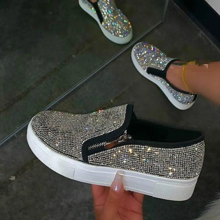 Heidi-Mode | Sneaker Damen mit Strass – Eleganz und Brillanz für Jeden Anlass