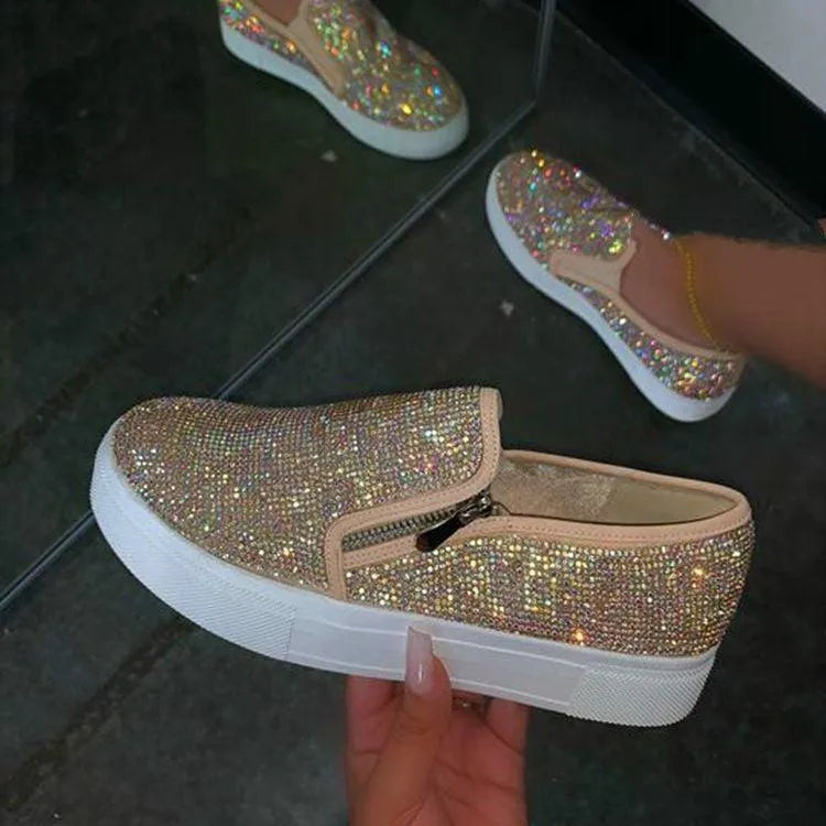 Heidi-Mode | Sneaker Damen mit Strass – Eleganz und Brillanz für Jeden Anlass