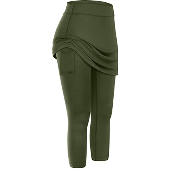 Heidi-Mode | Sportliche Tennis Leggings Rock mit Taschen