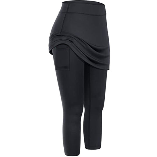Heidi-Mode | Sportliche Tennis Leggings Rock mit Taschen