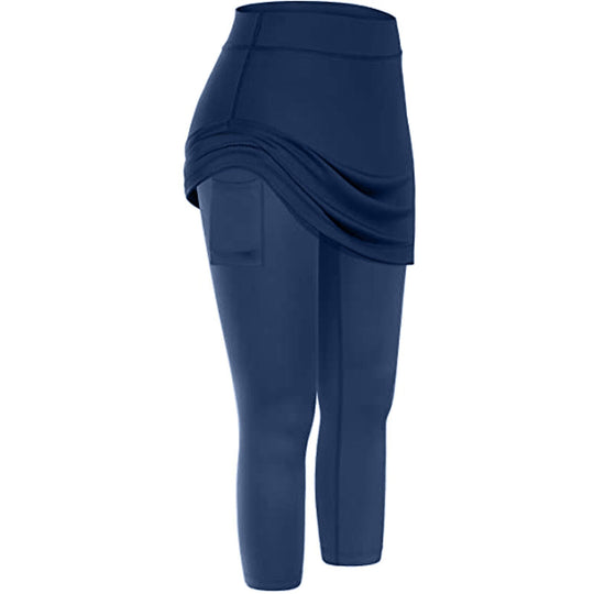 Heidi-Mode | Sportliche Tennis Leggings Rock mit Taschen