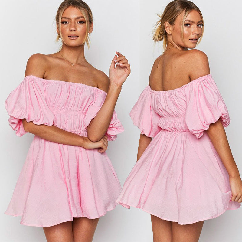 Heidi-Mode - Maßgeschneidertes Off-Shoulder-Kleid für Frauen