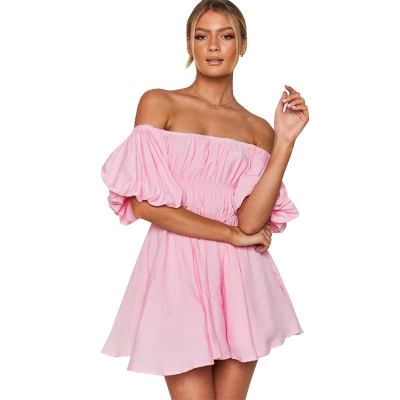 Heidi-Mode - Maßgeschneidertes Off-Shoulder-Kleid für Frauen