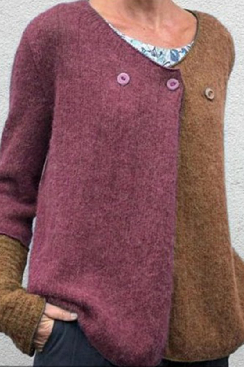 Elegante und lässige Winter-Strickjacke