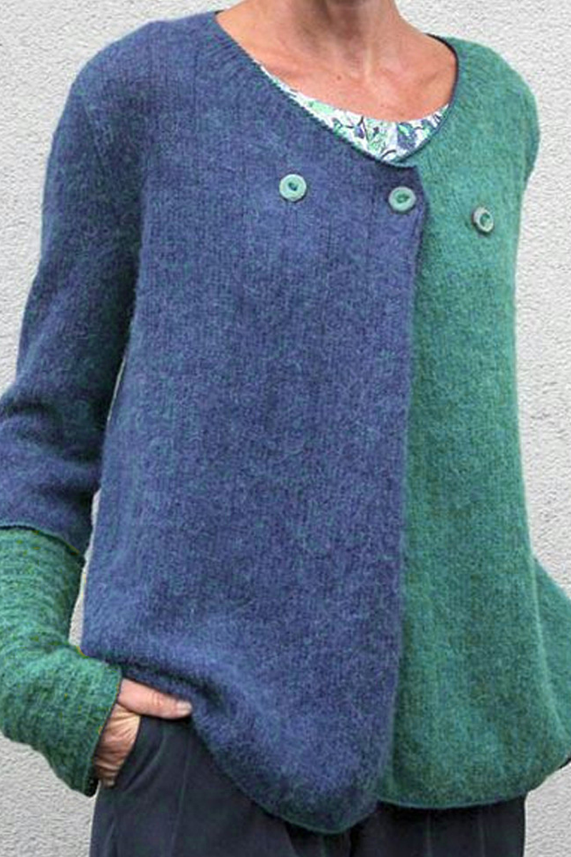 Elegante und lässige Winter-Strickjacke